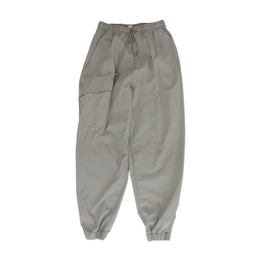 Gray Solid Active Pants