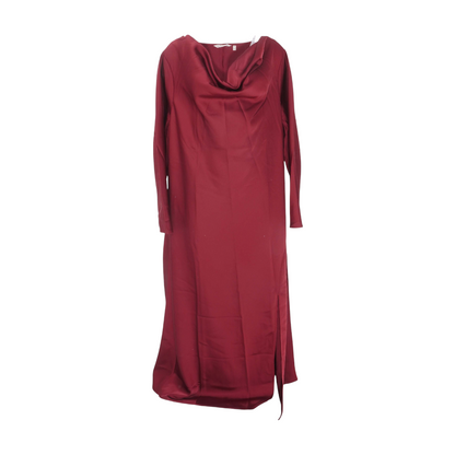 Maroon Plus Midi Dress