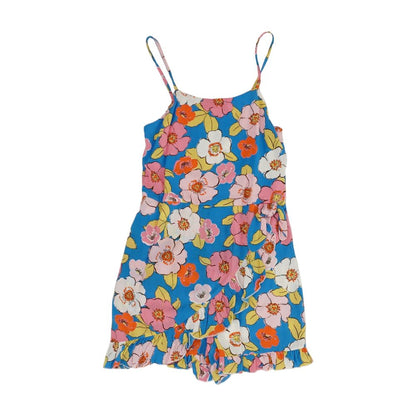 Blue Floral Romper