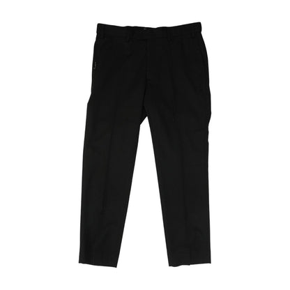 Black Solid Dress Pants