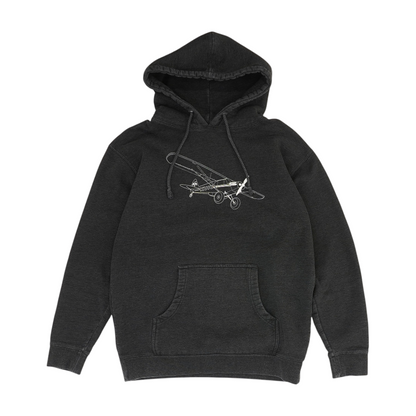 Gray Solid Hoodie Pullover