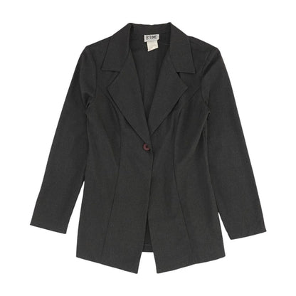 Charcoal Solid Blazer
