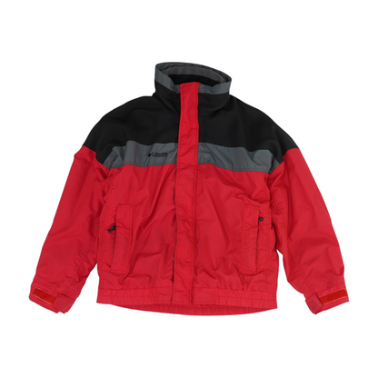Vintage Red Color Block Jacket
