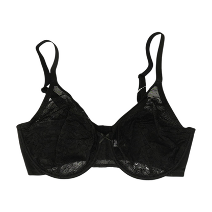 Black Floral Bra