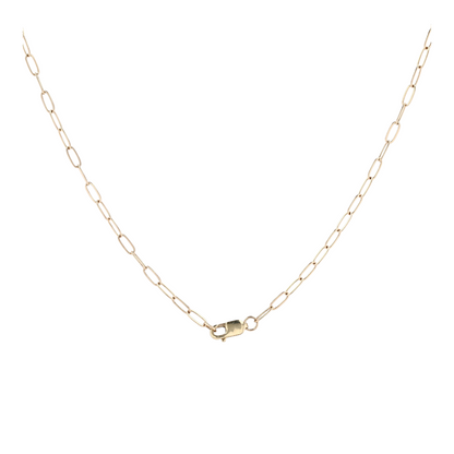 14K Yellow Gold Diamond Pendant Necklace
