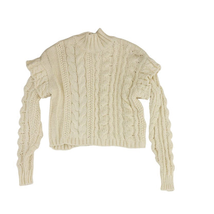Beige Mockneck Sweater