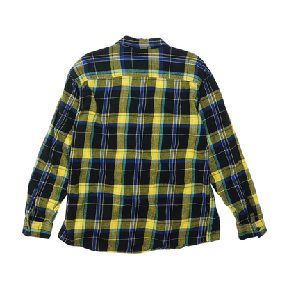 Multi Plaid Flannel Button Down