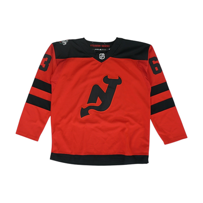 Men's Red New Jersey Devils Long Sleeve Jersey