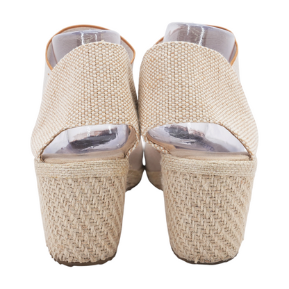 Tan Wedged Sandals
