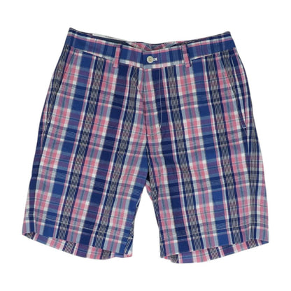 Pink Plaid Chino Shorts