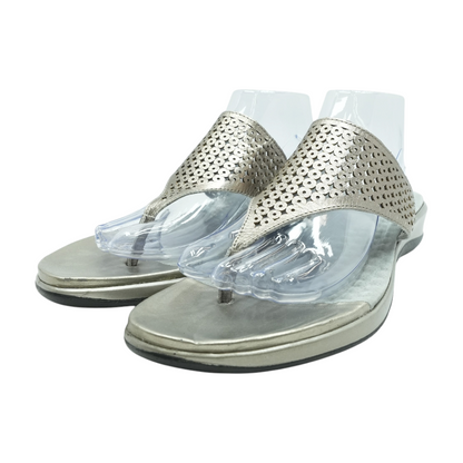 Gray Flat Sandals