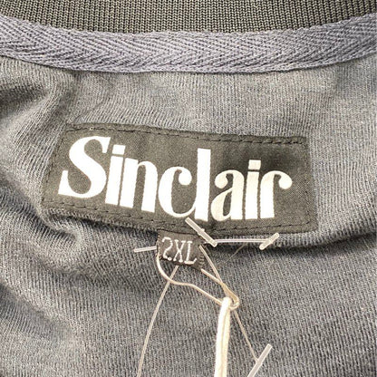 Black Croc Embossed Velour 2pc Track Suit