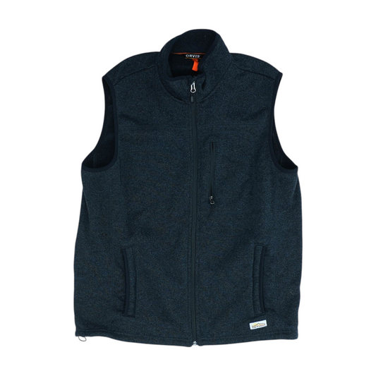Black Solid Casual Vest