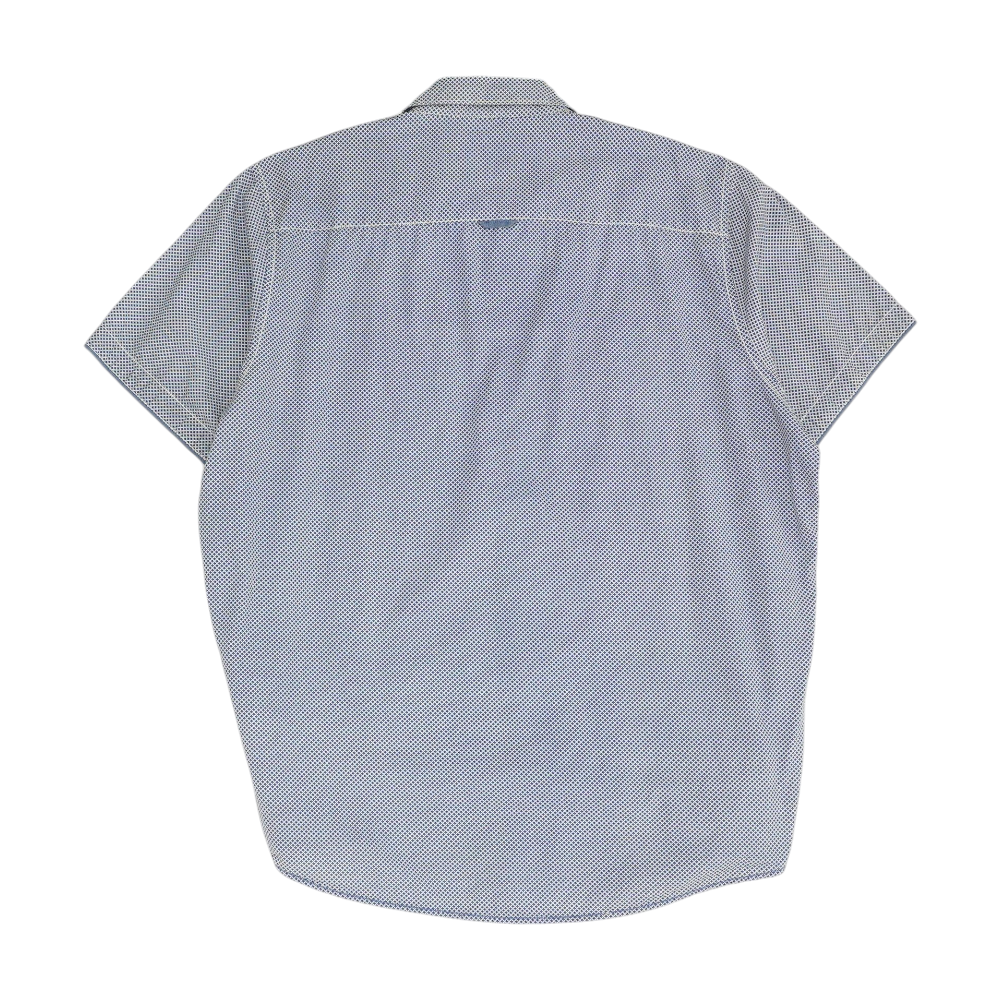 Blue Check Short Sleeve Button Down