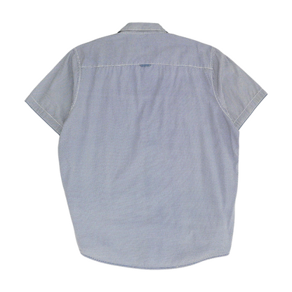 Blue Check Short Sleeve Button Down