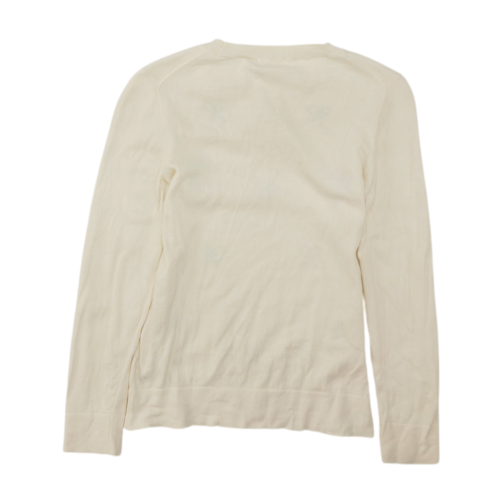 Ivory Graphic Pullover Sweater