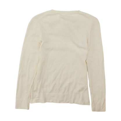 Ivory Graphic Pullover Sweater