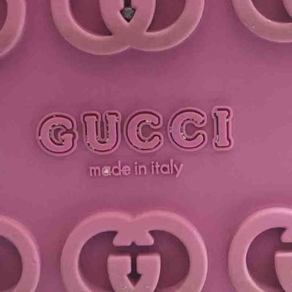 Interlocking G Slide in Pink Glitter, Gucci Love Parade Collection