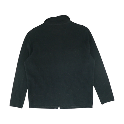 Black Solid Cardigan Sweater