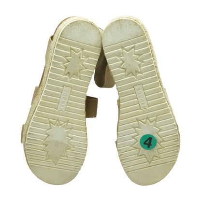 Beige Platform Sandals