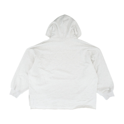 Gray Solid Hoodie Pullover