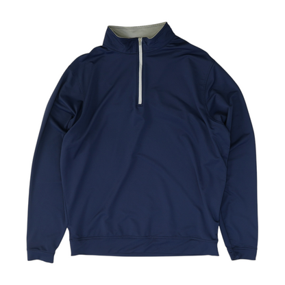 Navy Solid 1/4 Zip Pullover