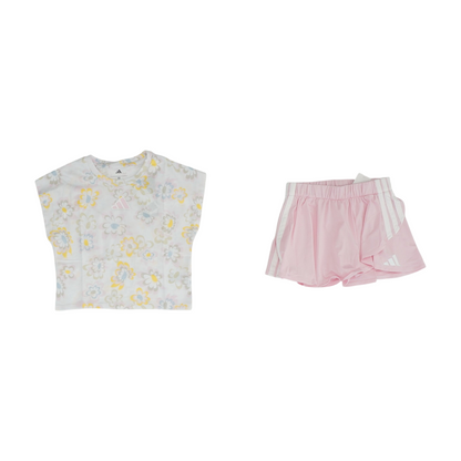 Pink Floral Short Sleeve Set