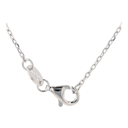 1 ctw Sterling Silver Lab Grown Diamond Pendant Necklace