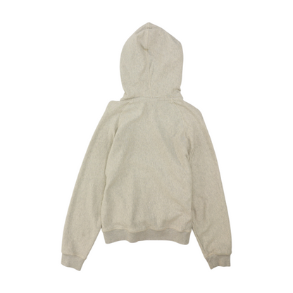 White Solid Hoodie Pullover