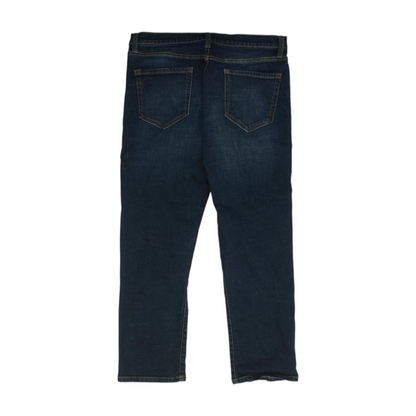 Navy Straight Jeans