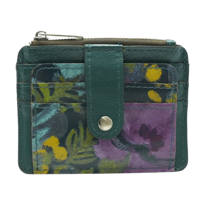 Teal Card Case Wallet
