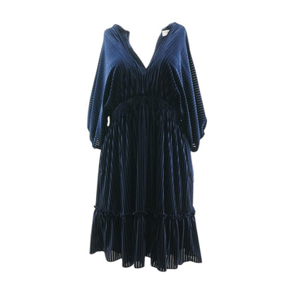 Navy Solid Mini Dress