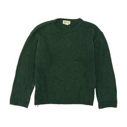Green Solid Pullover Sweater