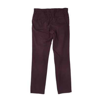 Maroon Slim Pants
