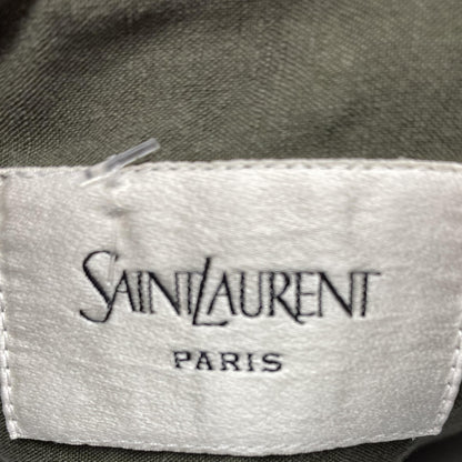 Olive Cassandre Cotton-Linen Overshirt