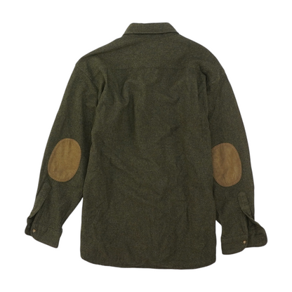 Green Solid Flannel Button Down
