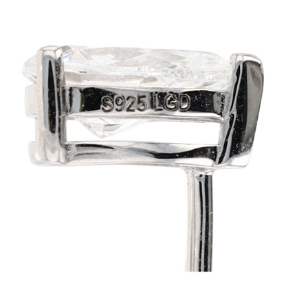 1 ctw Sterling Silver Lab Grown Diamond Stud Earrings