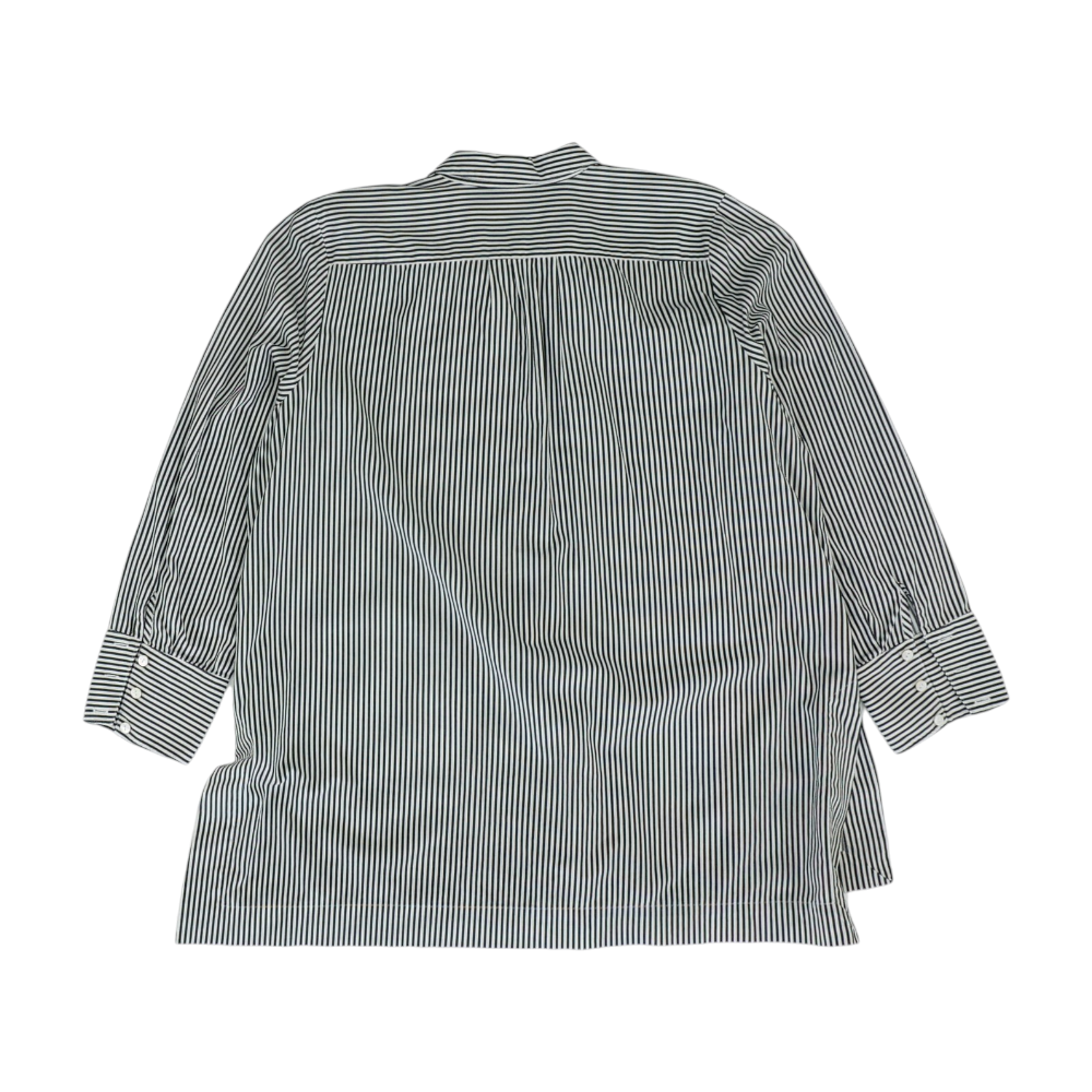 Black Striped Button Down