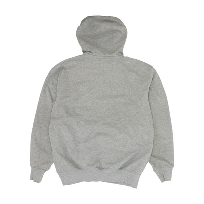 Gray Solid Hoodie Pullover