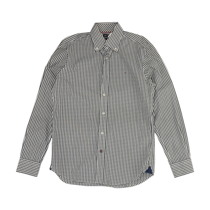 Black Check Long Sleeve Button Down