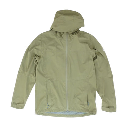 Green Solid Rain Jacket