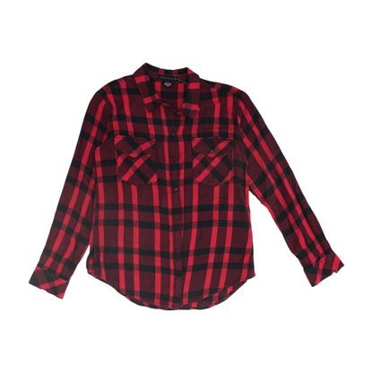 Red Check Flannel Button Down