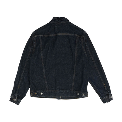 Navy Solid Denim Jacket