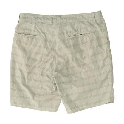 Gray Plaid Chino Shorts