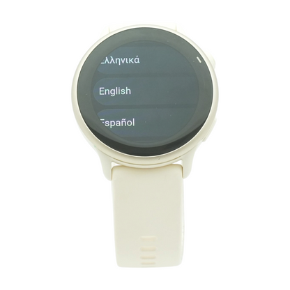42mm VivoActive 6 Silver Smartwatch White Band Small