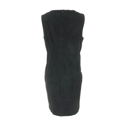 Black Color Block Midi Dress