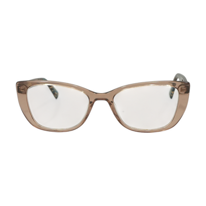 Brown Helena Oval Prescription Eyewear