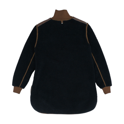 Black Color Block Jacket