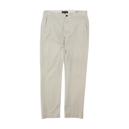 Beige Straight Pants