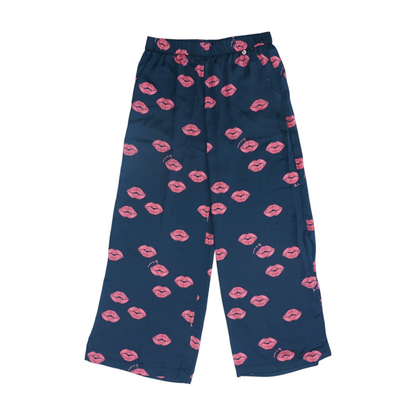 Black Graphic Pajama Bottom